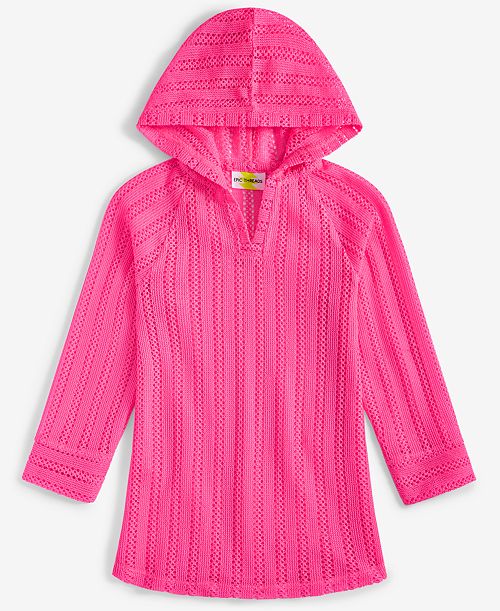 alfani Epic Threads Big Girls Hooded Long Sleeve Mesh Cover-Up Exclusively at Macy's Kids