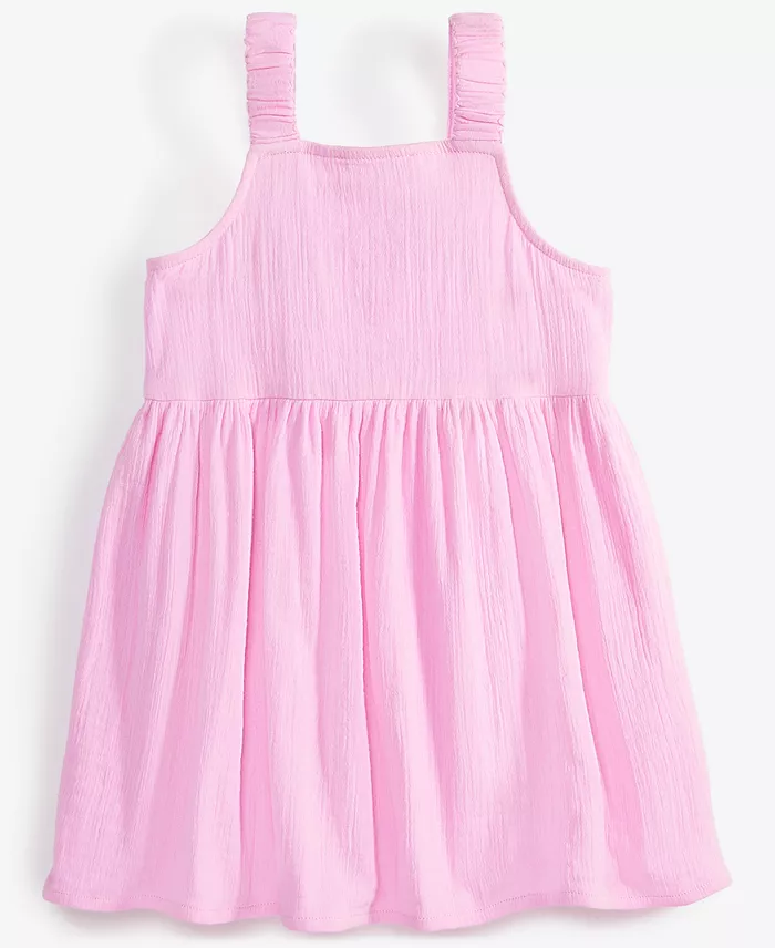 Alfani Epic Threads Toddler Girl Crochet Gauze Cotton Dress Exclusively At Macy's Kids