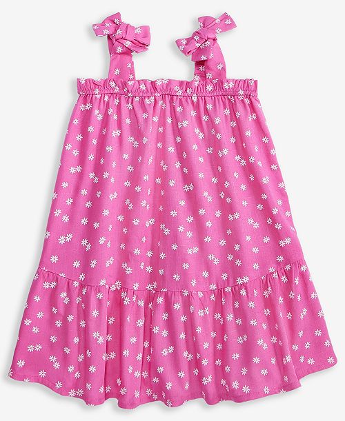 alfani Epic Threads Toddler Girl Floral-Print Bow Dress Exclusively at Macy's Kids