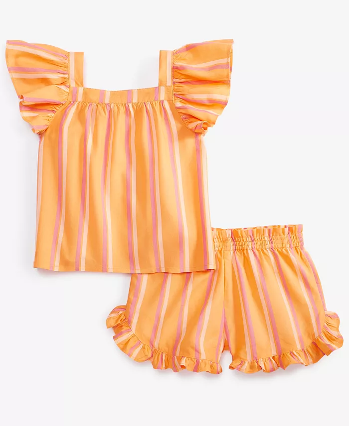 Alfani Epic Threads Toddler Girl Stripe Woven Short Set Exclusively At Macy's Kids