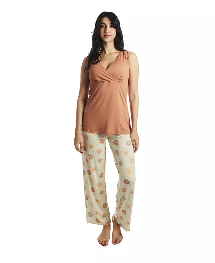 Alfani Everly Grey Women's Analise During & After 5-Piece Maternity/Nursing Sleep Set Women's Fashion Shoes & Accessories