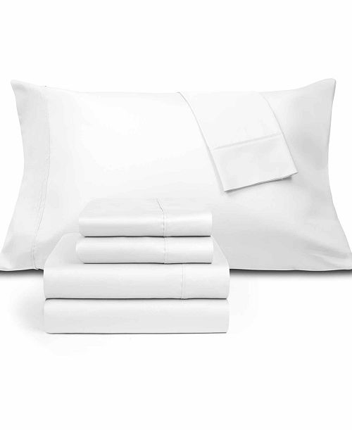 alfani Fairfield Square Collection Brookline 1400 Thread Count 6 Pc. Sheet Set Queen Exclusively at Macy’s Bed & Bath