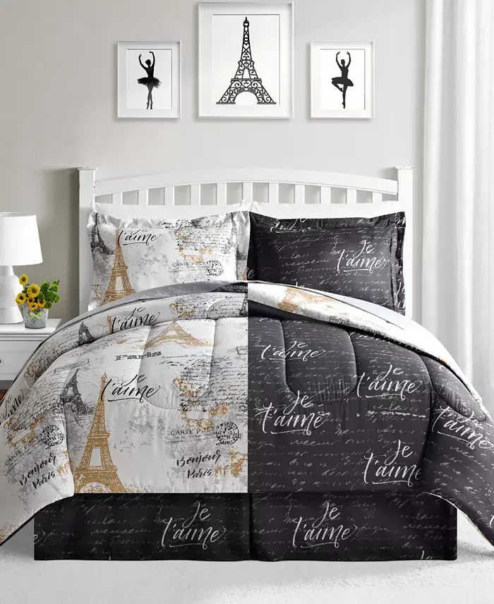 Alfani Fairfield Square Collection Paris Gold Reversible 8 Pc. Comforter Sets Exclusively At Macy’s Bed & Bath
