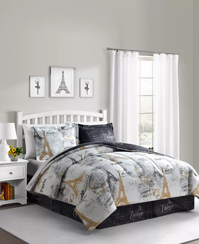 Alfani Fairfield Square Collection Paris Gold Reversible 8 Pc. Comforter Sets Exclusively At Macy’s Bed & Bath