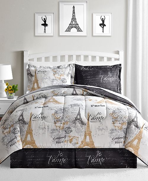 alfani Fairfield Square Collection Paris Gold Reversible 8 Pc. Comforter Sets Exclusively at Macy’s Bed & Bath