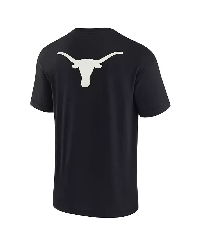 Alfani Fanatics Signature Men's And Women's Black Texas Longhorns Super Soft Short Sleeve T-shirt Sports Fan Shop