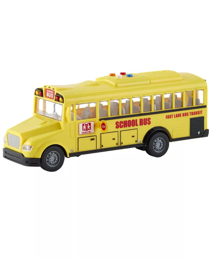Alfani Fast Lane Light And Sound School Bus All Toys