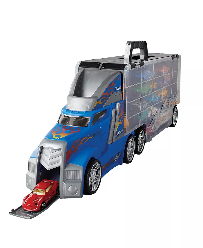 Alfani Fast Lane Truck Carry Case With 12 Diecast Vehicles And 14 Accessories Created For You By Toys R Us All Toys