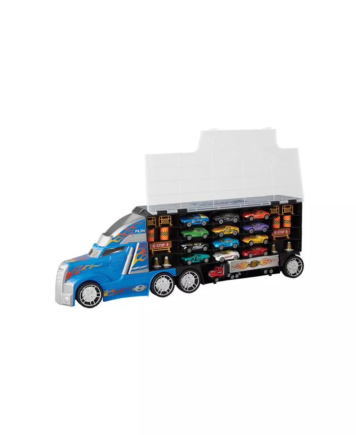 Alfani Fast Lane Truck Carry Case With 12 Diecast Vehicles And 14 Accessories Created For You By Toys R Us All Toys