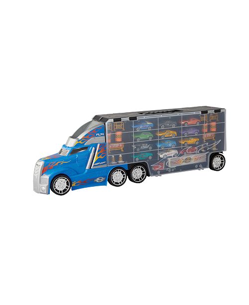 alfani Fast Lane Truck Carry Case with 12 diecast vehicles and 14 accessories Created for You by Toys R Us All Toys