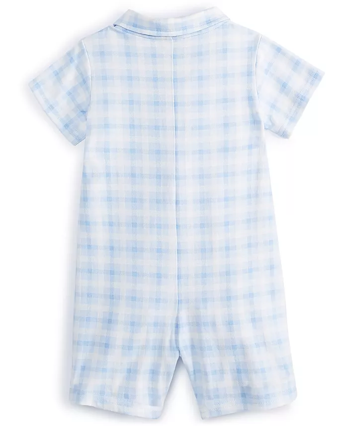 Alfani First Impressions Baby Boys Friendship Plaid Sunsuit Created For Macy's Kids