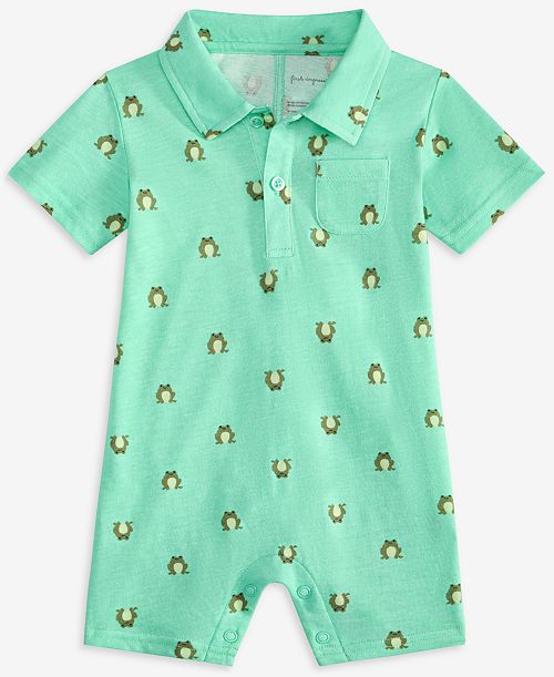 alfani First Impressions Baby Boys Jump Frog-Print Sunsuit Created for Macy's Kids