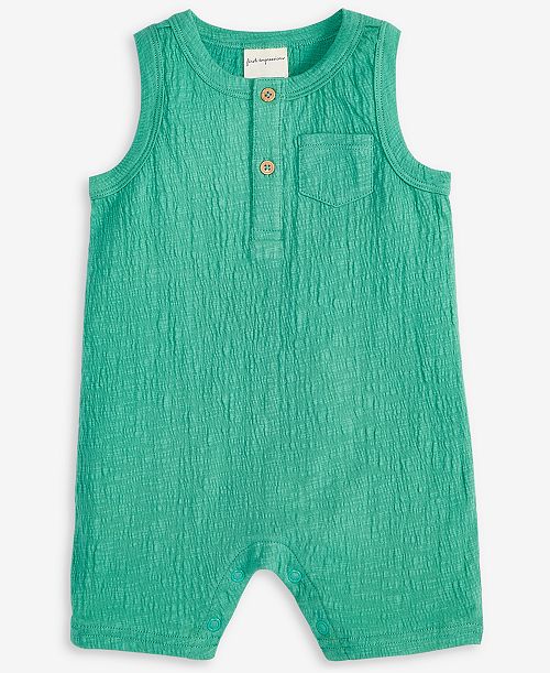 alfani First Impressions Baby Boys Knit Gauze Sunsuit Exclusively at Macy's Kids