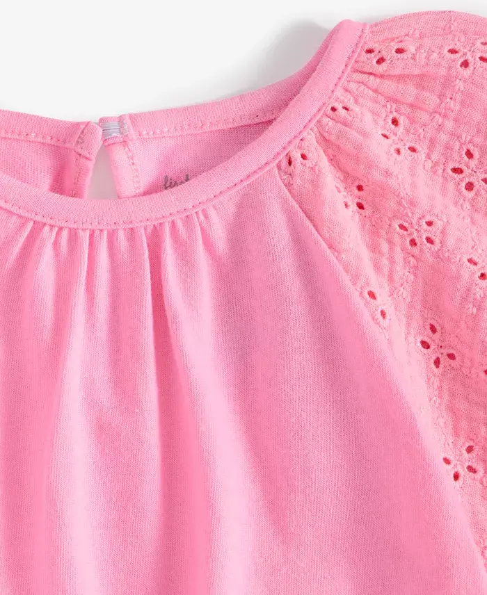 Alfani First Impressions Baby Girls Eyelet-Detail Sunsuit Exclusively At Macy's Kids