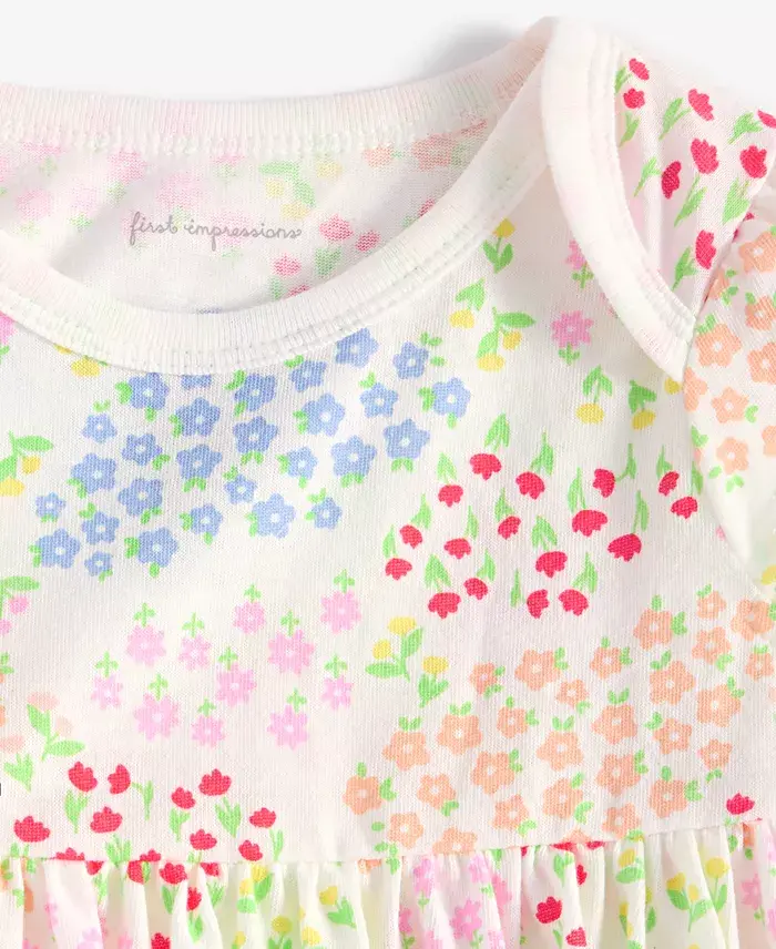 Alfani First Impressions Baby Girls Flower Garden Printed Skirted Sunsuit Exclusively At Macy's Kids
