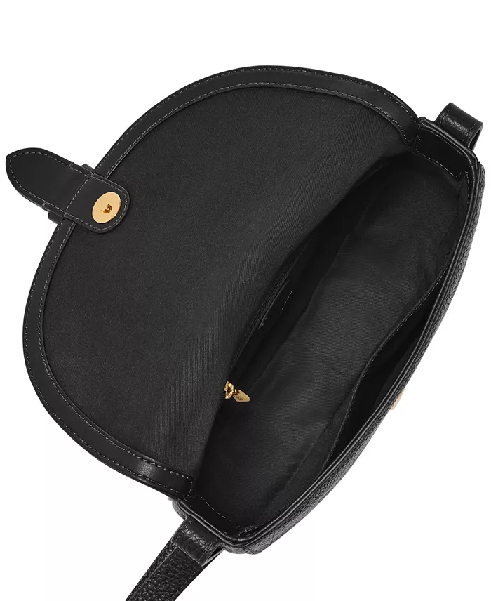 Alfani Fossil Everleigh Leather Small Flap Crossbody Bag Handbags Purses & Accessories