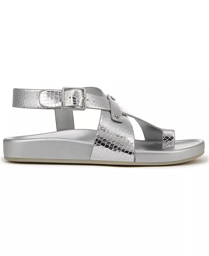 Alfani Franco Sarto Blair Toe Loop Round Toe Buckle Flat Sandals Women's Fashion Shoes & Accessories