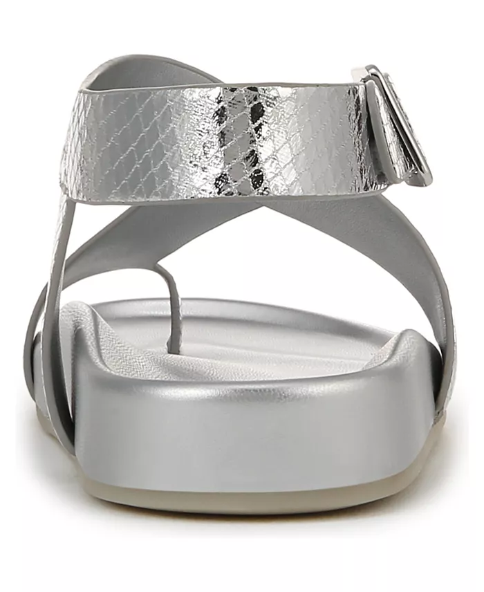 Alfani Franco Sarto Blair Toe Loop Round Toe Buckle Flat Sandals Women's Fashion Shoes & Accessories