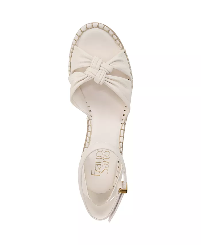 Alfani Franco Sarto Clementine Espadrille Leather Wedge Sandals Women's Fashion Shoes & Accessories