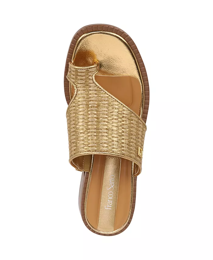 Alfani Franco Sarto Sia Block Heel Slide Dress Sandals Women's Fashion Shoes & Accessories