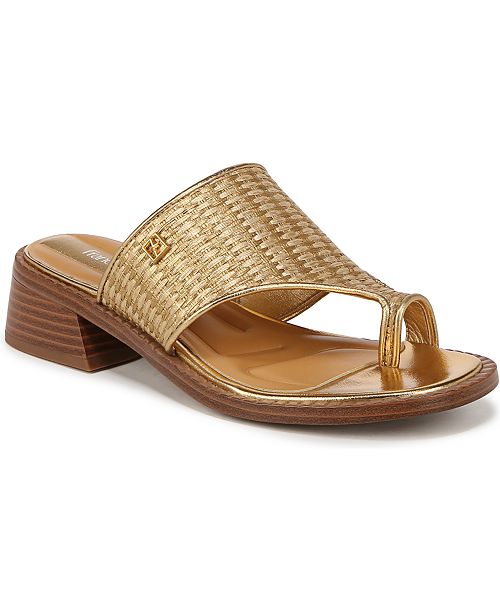 alfani Franco Sarto Sia Block Heel Slide Dress Sandals Women's Fashion Shoes & Accessories