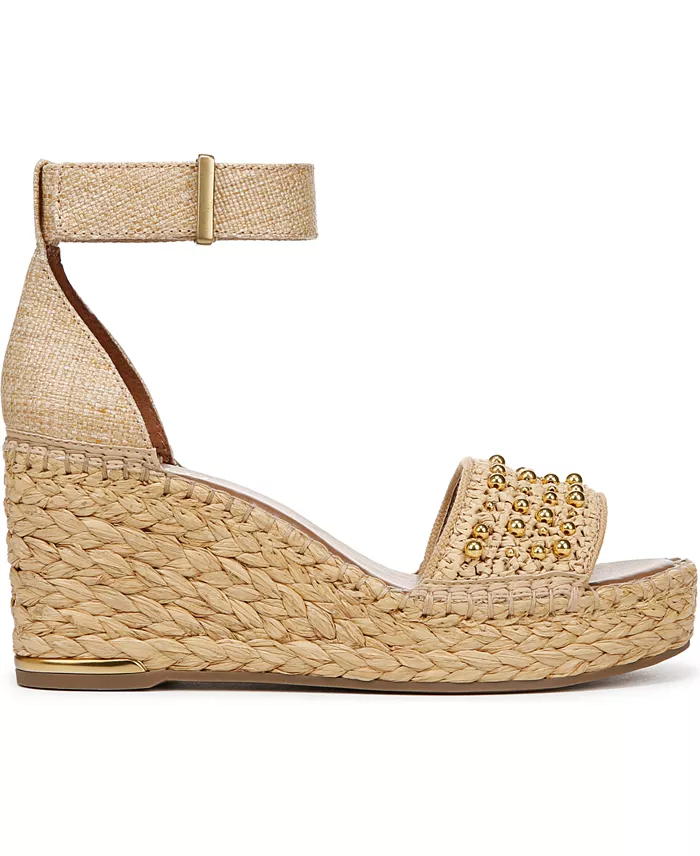 Alfani Franco Sarto Women's Clemens Raffia Espadrille Wedge Sandals Women's Fashion Shoes & Accessories