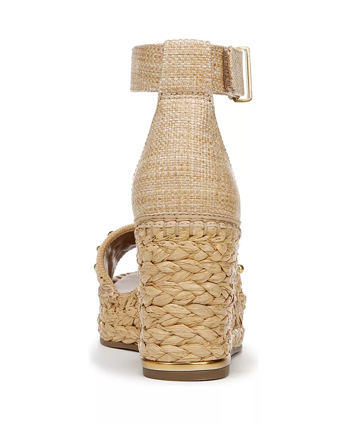 Alfani Franco Sarto Women's Clemens Raffia Espadrille Wedge Sandals Women's Fashion Shoes & Accessories