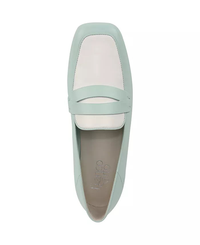 Alfani Franco Sarto Women's Zury Square Toe Leather Penny Loafers Women's Fashion Shoes & Accessories