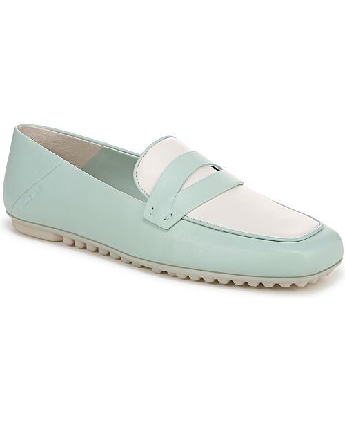 alfani Franco Sarto Women's Zury Square Toe Leather Penny Loafers Women's Fashion Shoes & Accessories