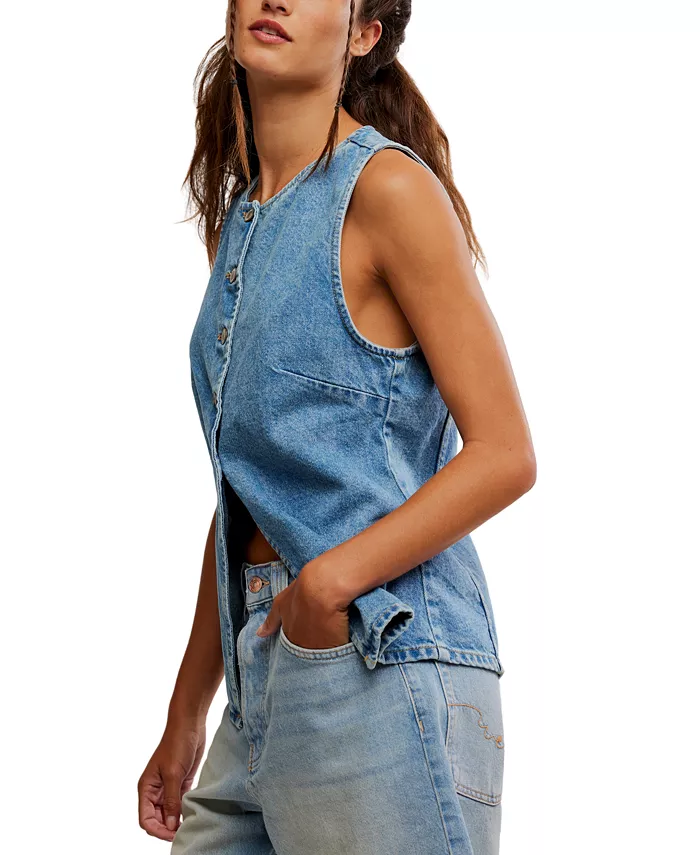Alfani Free People Women's Aimee Vest Women's Fashion Shoes & Accessories