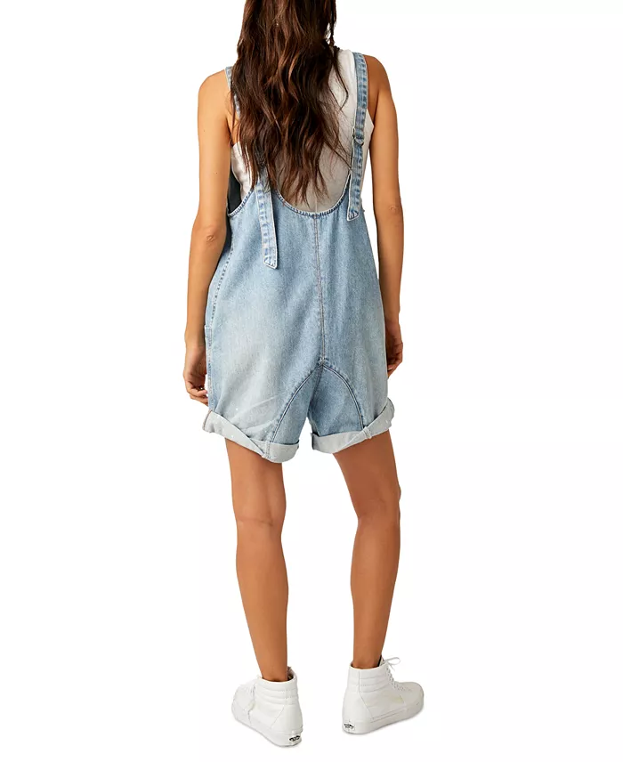 Alfani Free People Women's Cotton High Roller V-Neck Shortall Women's Fashion Shoes & Accessories