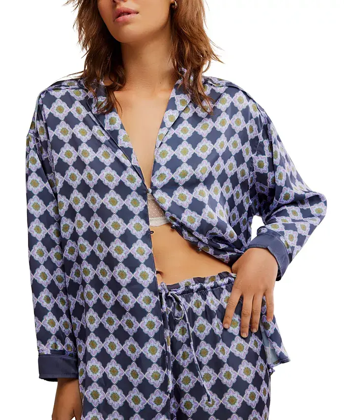 Alfani Free People Women's Dreamy Days Pajama Set Women's Fashion Shoes & Accessories