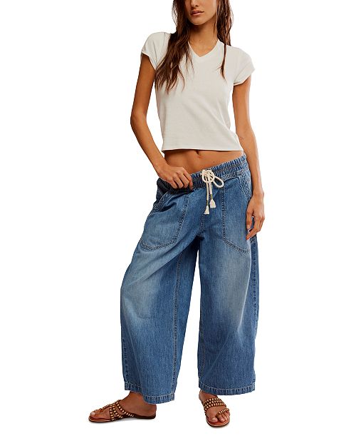 alfani Free People Women's Easy Peasy Pull-On Jeans Women's Fashion Shoes & Accessories