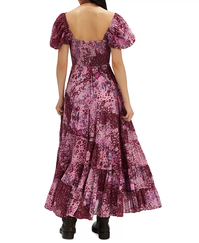 Alfani Free People Women's Floral Sundrenched Maxi Dress Women's Fashion Shoes & Accessories