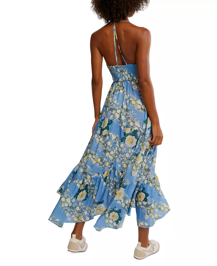 Alfani Free People Women's Heat Wave Printed Maxi Dress Women's Fashion Shoes & Accessories