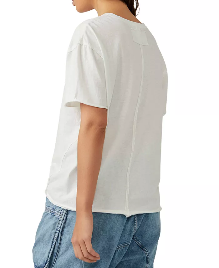 Alfani Free People Women's Nina Cotton T-Shirt Women's Fashion Shoes & Accessories