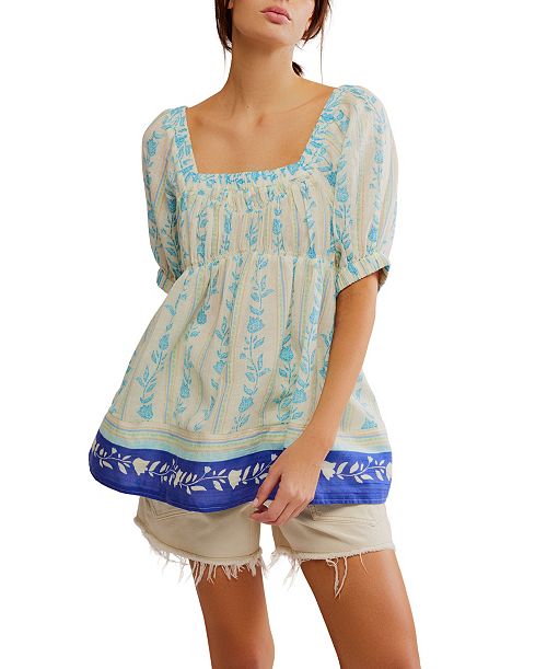 alfani Free People Women's Santorini Printed Tunic Women's Fashion Shoes & Accessories