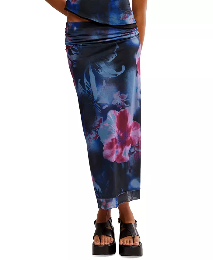 Alfani Free People Women's Sunset Mesh Maxi Skirt Women's Fashion Shoes & Accessories