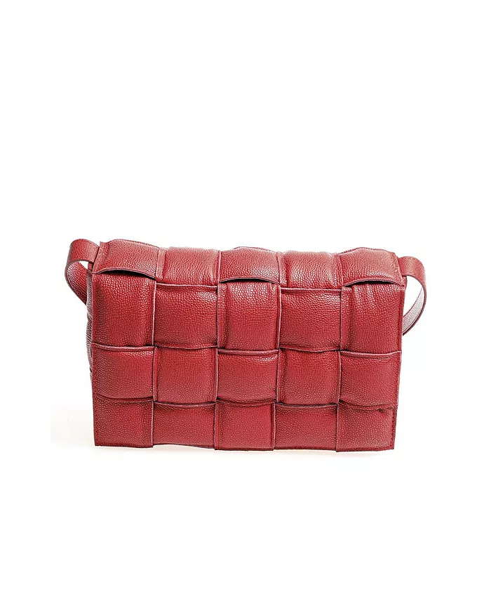 Alfani Furniq UK Women's Genuine Leather Shoulder Bag Handbags Purses & Accessories