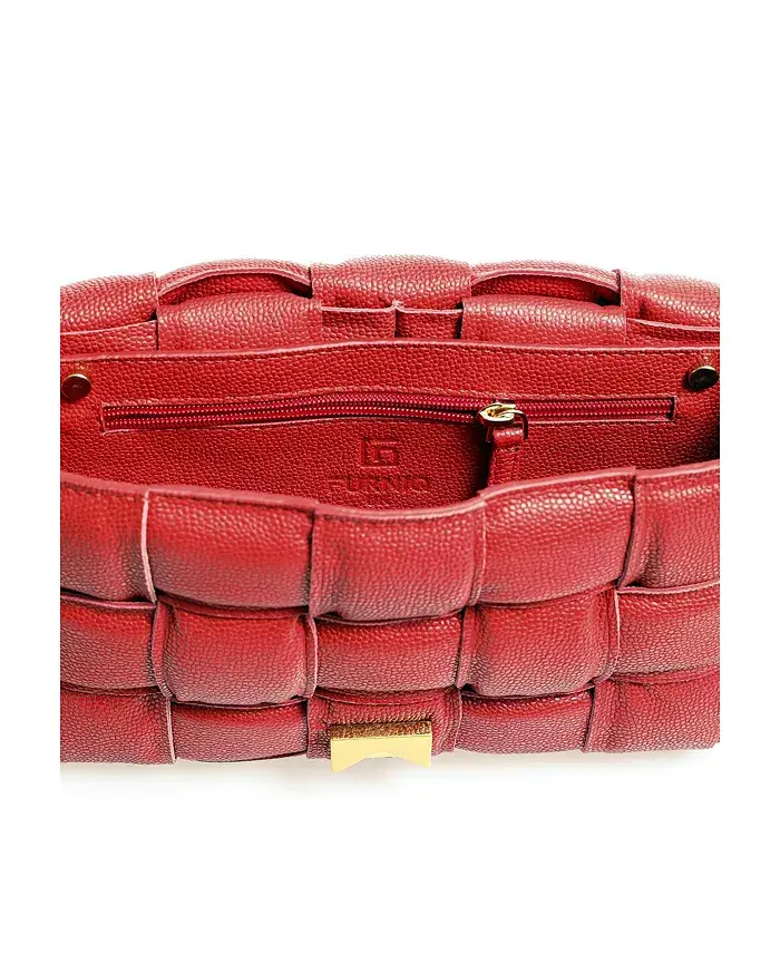 Alfani Furniq UK Women's Genuine Leather Shoulder Bag Handbags Purses & Accessories