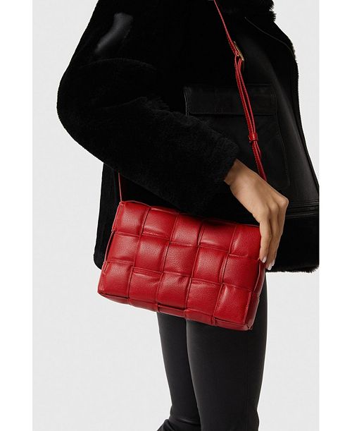 alfani Furniq UK Women's Genuine Leather Shoulder Bag Handbags Purses & Accessories