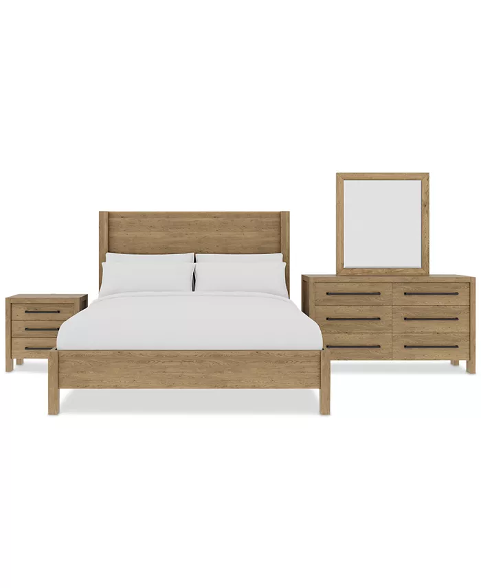 Alfani Furniture Davie 3-Pc. King Set (Panel Bed Dresser & 3-Drawer Nightstand) Furniture