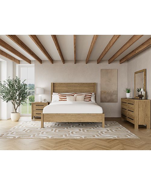 alfani Furniture Davie 3-Pc. King Set (Panel Bed Dresser & 3-Drawer Nightstand) Furniture