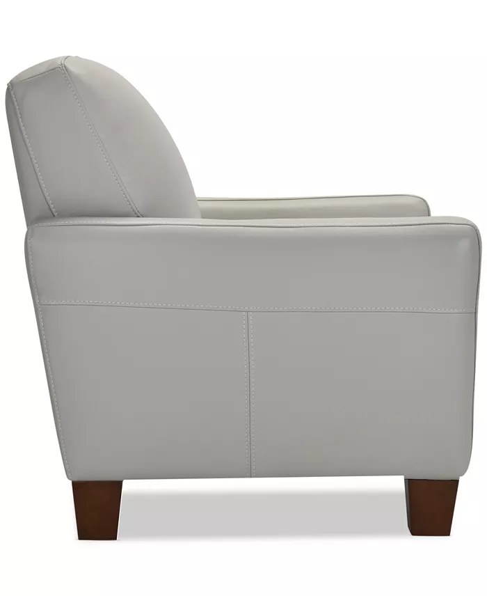Alfani Furniture Galligher 36" Leather Chair Created For Macy's Furniture