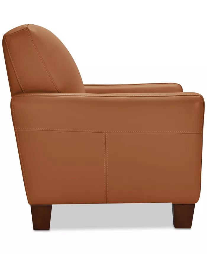 Alfani Furniture Galligher 59" Leather Loveseat Created For Macy's Furniture
