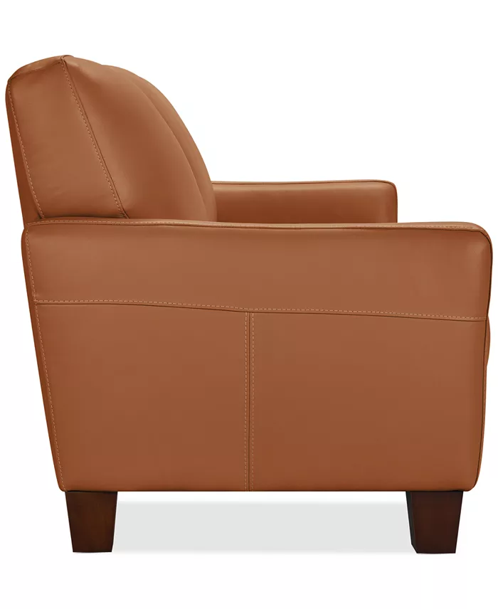 Alfani Furniture Galligher 82" Leather Sofa Created For Macy's Furniture