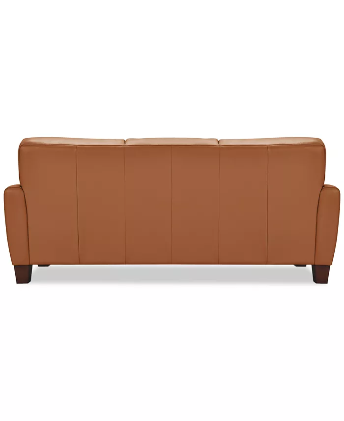 Alfani Furniture Galligher 82" Leather Sofa Created For Macy's Furniture