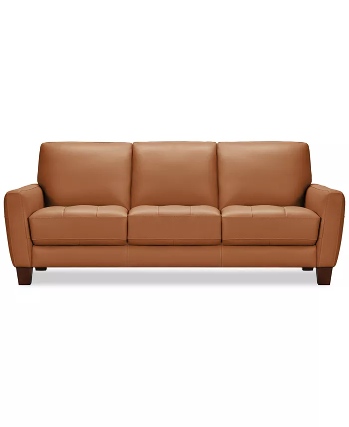 Alfani Furniture Galligher Leather Sofa Collection Created For Macy's Furniture