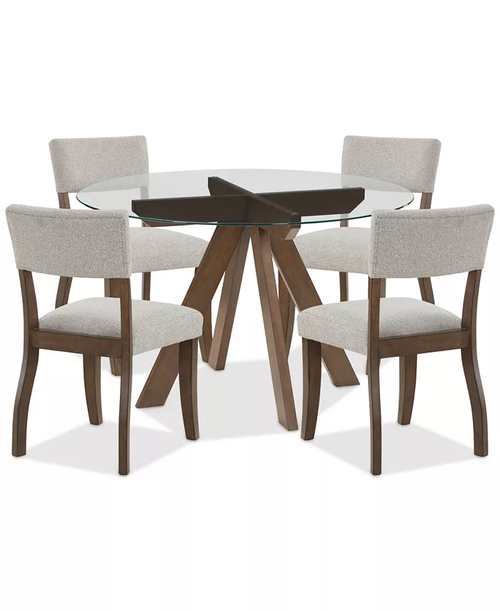 Alfani Furniture Gardley Dining 5-Pc. Set (Table & 4 Chairs) Created For Macy's Furniture