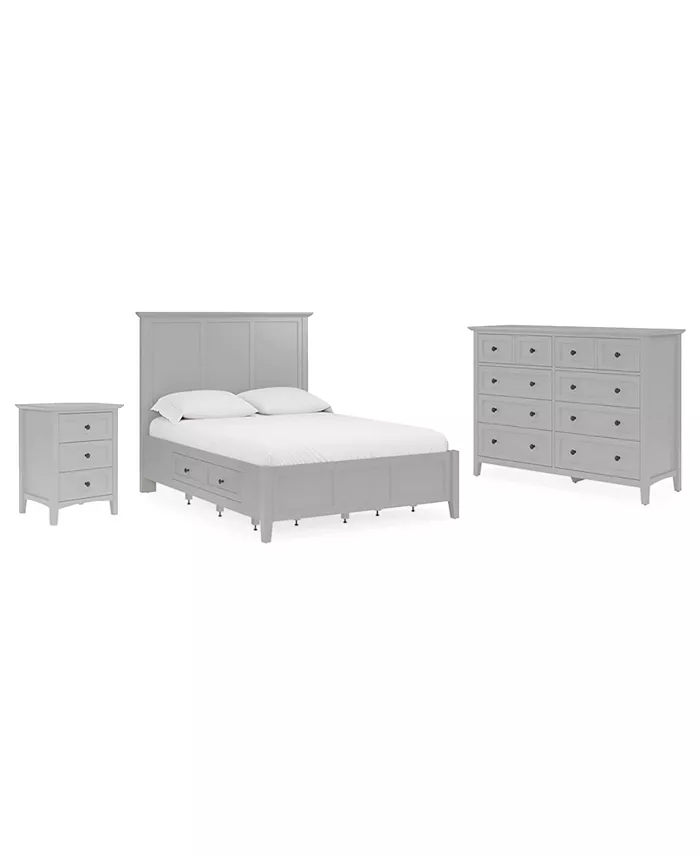 Alfani Furniture Hedworth King Storage 3-Pc. Set (Bed Dresser & Nightstand) Furniture